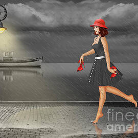 Dancing in the rain by Monika Juengling