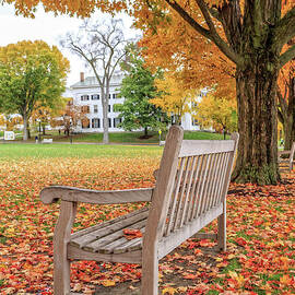 Dartmouth Hanover Green in Autumn by Edward Fielding