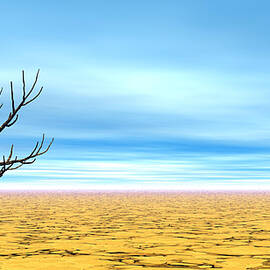 Dead tree in desert - 3D render by Elenarts - Elena Duvernay Digital Art