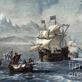 Discovery Of Straits Of Magellan, 1520 by Science Source
