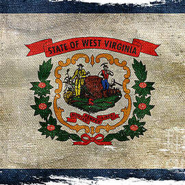 Distressed West Virginia Flag by Jon Neidert