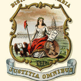 District of Columbia State Arms of the Union  by Celestial Images