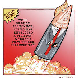 Divisive warhead that eludes interception by Peter Kuper