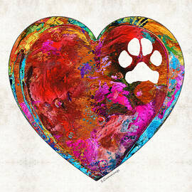 Dog Art - Puppy Love 2 - Sharon Cummings by Sharon Cummings