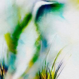 Egret's Home Abstract by Frank Bright
