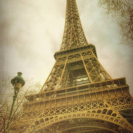 Eiffel Tower and Lamp Post by Joan Carroll