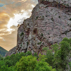 Eldorado Canyon Rocky Cliff by Lorraine Baum