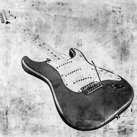 Electric Guitar And Musical Notes by Athena Mckinzie