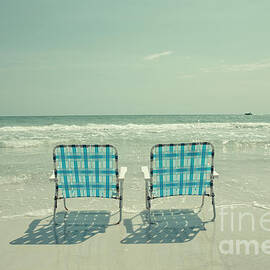 Empty Beach Chairs by Edward Fielding