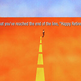 End of the Line greeting card by Thomas Blood