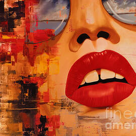 Female abstract face  by Gull G