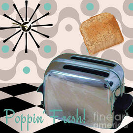 Fifties Kitchen Toaster by Mindy Sommers