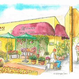Flower shop in Laguna Beach, California by Carlos G Groppa