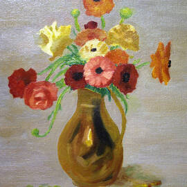Flowers In A Pitcher -11 yrs old