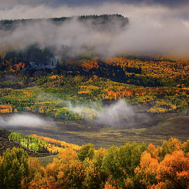 Fog and Clouds Over The Mesa by John De Bord