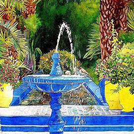 Fontaine - Jardin Majorelle - Marrakech