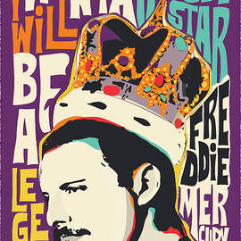 Freddie Mercury Pop Art Quote by BONB Creative