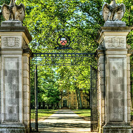 Front gate at Princeton Universary  by Geraldine Scull