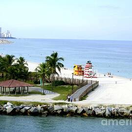 Ft Lauderdale beach and Lighthouse by Charlene Cox