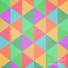 Geometric Triangles Abstract Square by Edward Fielding