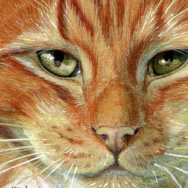 Ginger Cat aceo by Svetlana Ledneva-Schukina