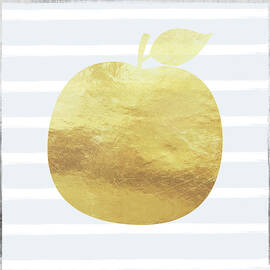 Gold Apple- Art by Linda Woods by Linda Woods