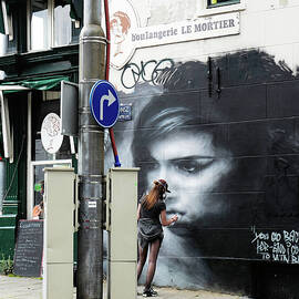 Graffiti Art Tribute to Amy Winehouse - Amsterdam by Rona Black