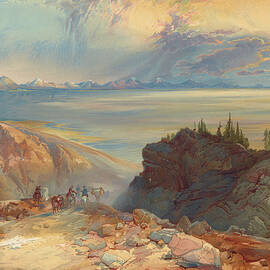 Great Salt Lake of Utah 1876 by Ricky Barnard