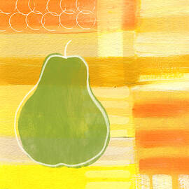 Green Pear- Art by Linda Woods by Linda Woods