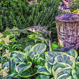 Greens and Yellows Garden by Sandy Moulder