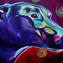 Greyhound -  by Dawg Painter