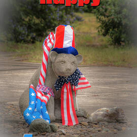 Happy Fourth of July - Vertical 0804 by Kristina Rinell