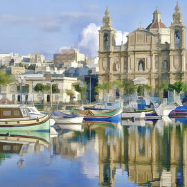 Harborside Msida Malta by Dean Wittle