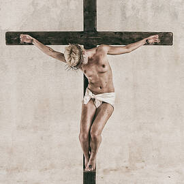 HDR Crucifix in Warm Tones by Ramon Martinez