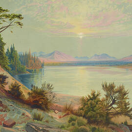 Head of Yellowstone River, Yellowstone National Park 1876 by Ricky Barnard