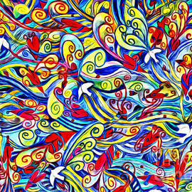 Hurricane of Doves and Hearts by Lise Winne