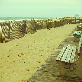 Is This A Beach Day - Jersey Shore by Angie Tirado
