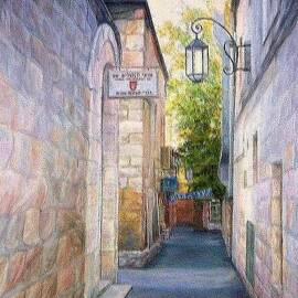 Jerusalem lane by Maya Bukhina