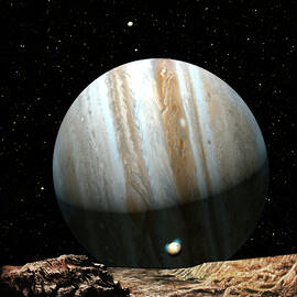 Jupiter Seen From Europa