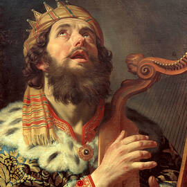 King David Playing the Harp by Gerrit van Honthorst