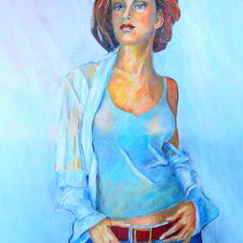 Lady in Blue II by Dagmar Helbig