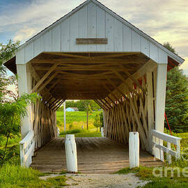 Late Afternoon At The Imes Covered Bridge by Adam Jewell
