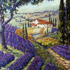Lavender Fields Tuscan by Prankearts Fine Arts by Richard T Pranke