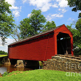 Loys Station Covered Bridge Frederick County Maryland by James Brunker