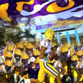 LSU Tigers Number One by John Farr