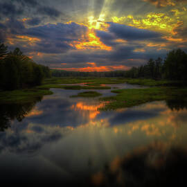 Majestic Sunset in the Adirondacks by David Patterson