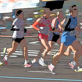 Marathon Runners II by Clarence Holmes