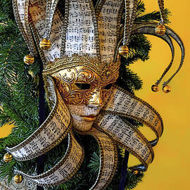 Mardi Gras Mask in Gold by Norman Gabitzsch