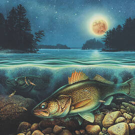 Midnight Walleye by Jon Q Wright