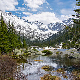 Mills Lake - Rocky Mountain National Park by Aaron Spong